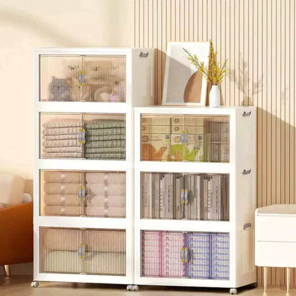 Set of 12 Storage Boxes with Wheels