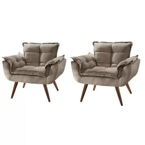 Set of 2 Decorative Armchairs