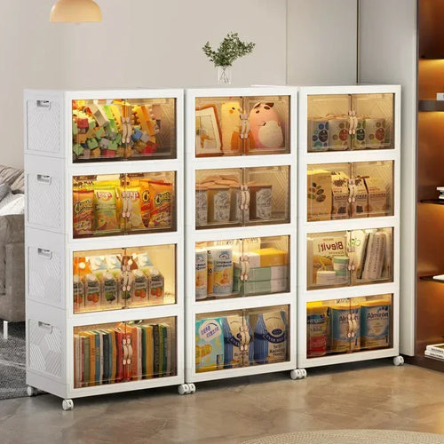 Set of 12 Storage Boxes with Wheels