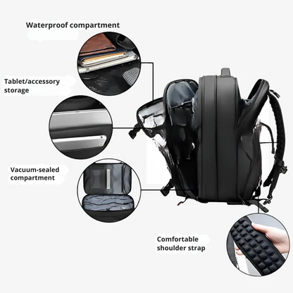 Vacuum Compression Backpack for Travel and Organisation AirTrek Bag